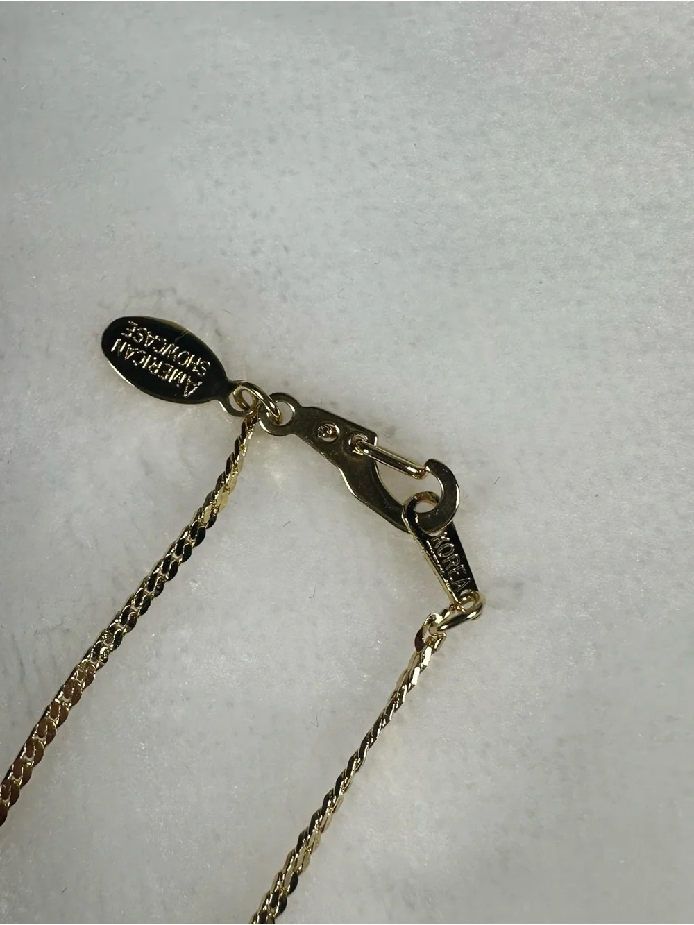 Gold Chain with White Druzy Geode Pendant